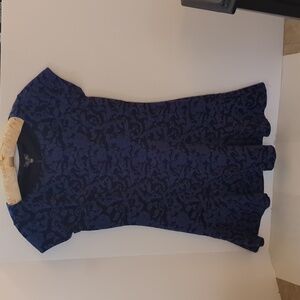 Lily Rose Navy and Black Mini Dress. Junior L